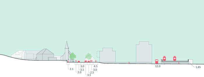 Foto Schnitt Wiener Straße © Architekten Tillner & Willinger